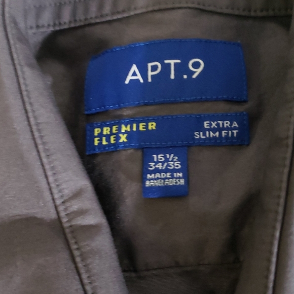 Dress shirt Extra slim gray shirt 15½ - Picture 3 of 5